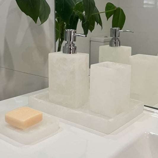 Resin Soap Dispenser - White