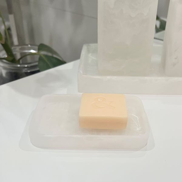 Resin Soap Dish - White